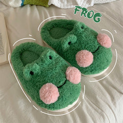 Women's Cute Cartoon Frog Slippers