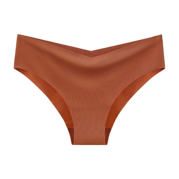 Women's V-shaped Waistband Seamless Ice Silk Panties