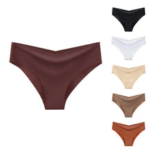 Women's V-shaped Waistband Seamless Ice Silk Panties