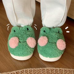 Women's Cute Cartoon Frog Slippers